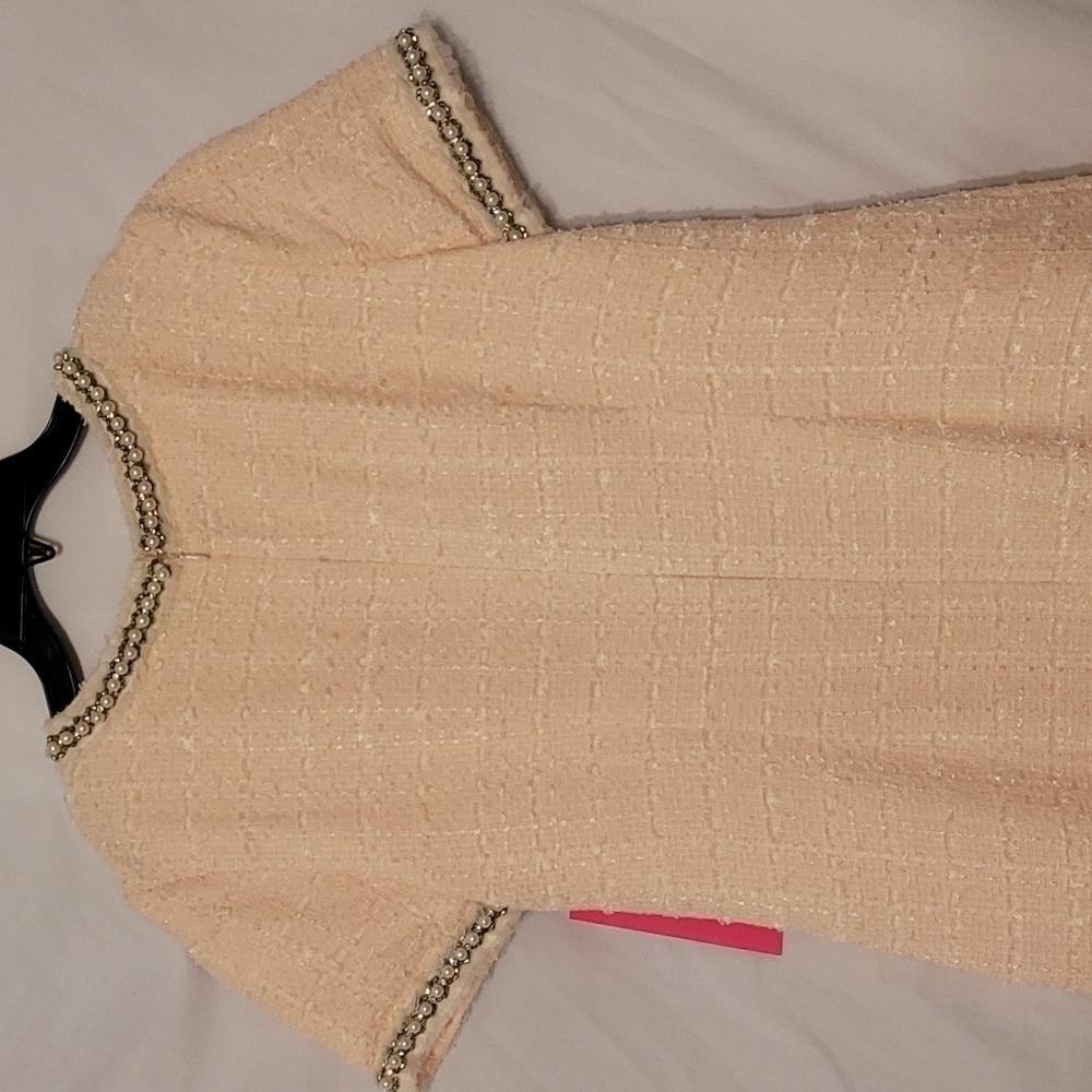 BETSEY Johnson Tweed  princess pink dress - Picture 11 of 17